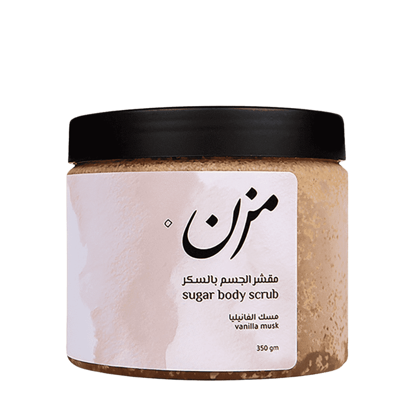 مقشر الجسم MZN بالسكر مسك الفانيليا ٣٥٠ جرام